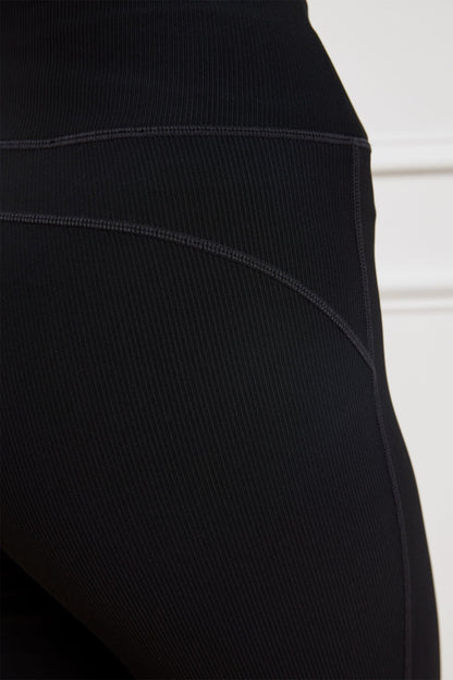 SOFT STRETCH RIBBED HIGH WAIST LEGGINGS
