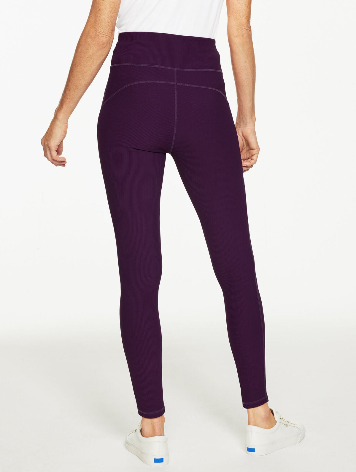 SOFT STRETCH RIBBED HIGH WAIST LEGGINGS