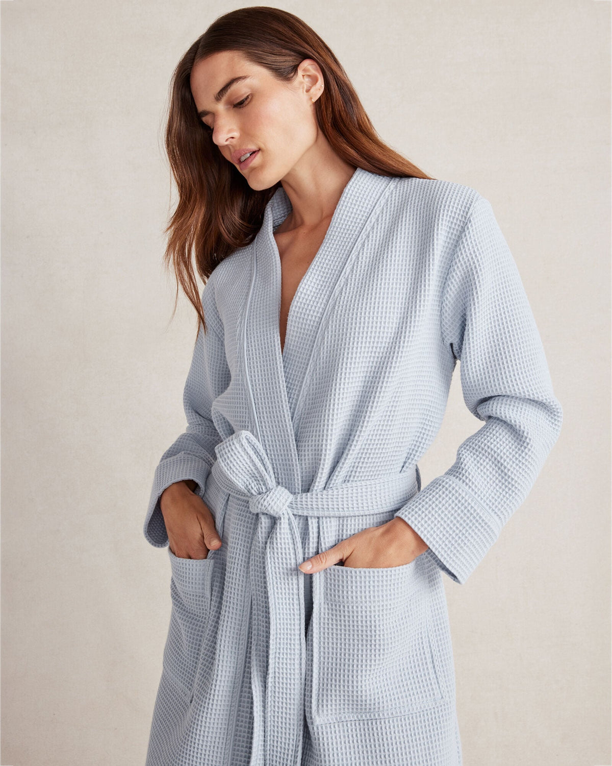 ORGANIC COTTON WAFFLE ROBE