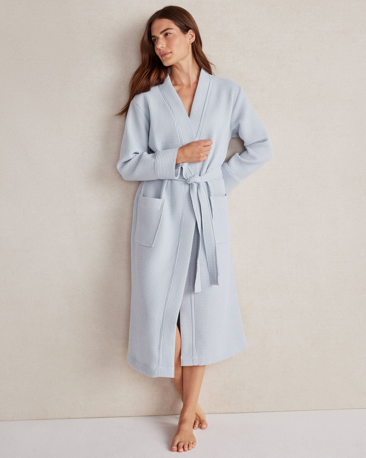 ORGANIC COTTON WAFFLE ROBE