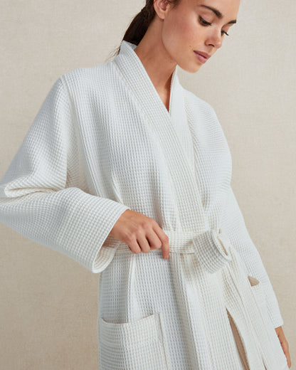 ORGANIC COTTON WAFFLE ROBE