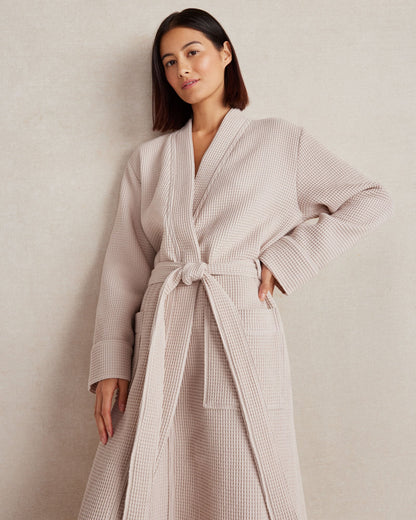 ORGANIC COTTON WAFFLE ROBE