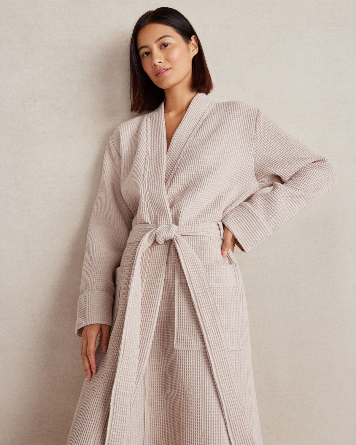 ORGANIC COTTON WAFFLE ROBE