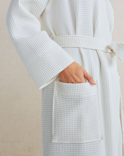 ORGANIC COTTON WAFFLE ROBE