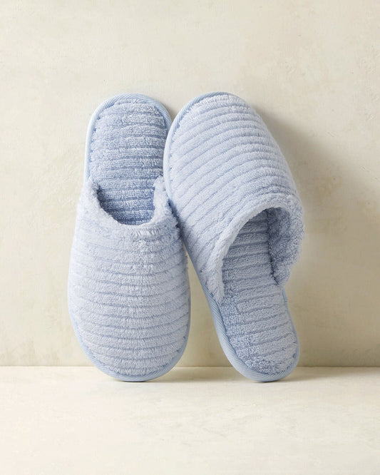 ORGANIC COTTON TERRY RIPPLE SLIPPERS