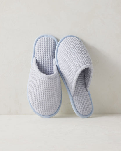 ORGANIC COTTON TERRY WAFFLE SLIPPERS