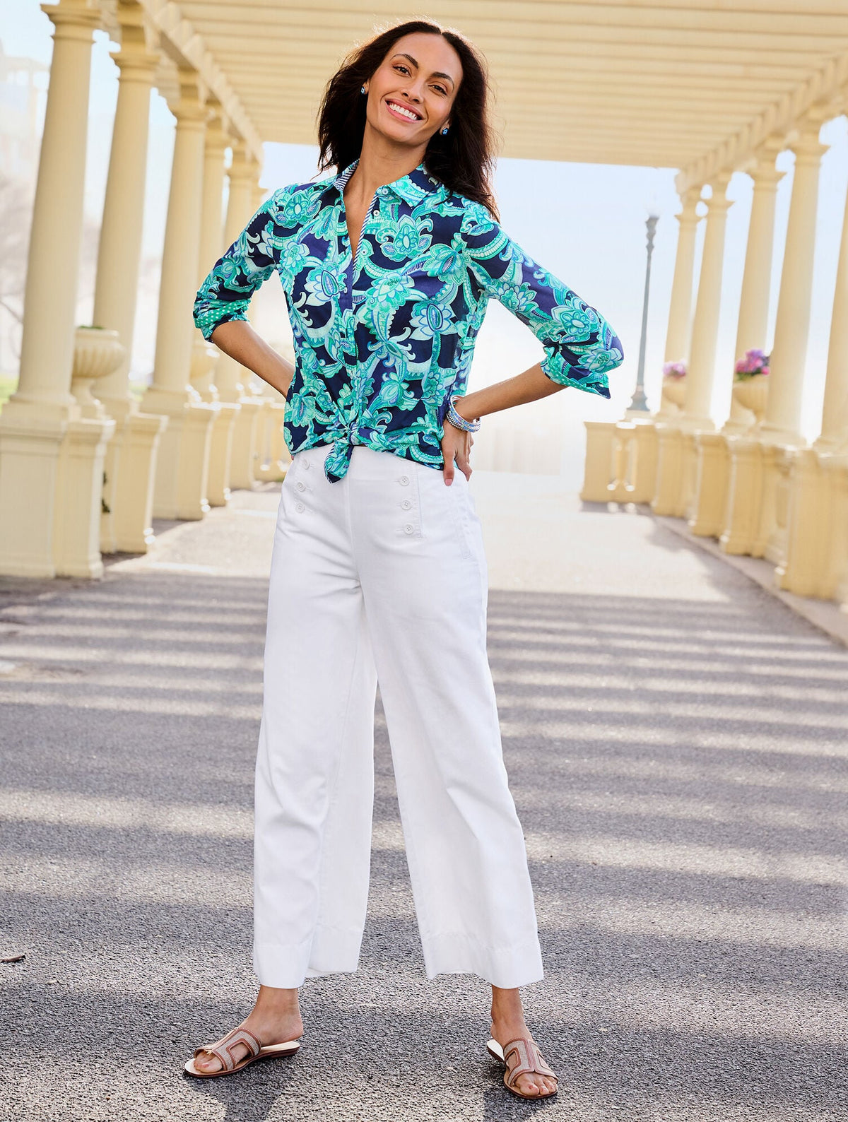 WIDE LEG SAILOR PANTS