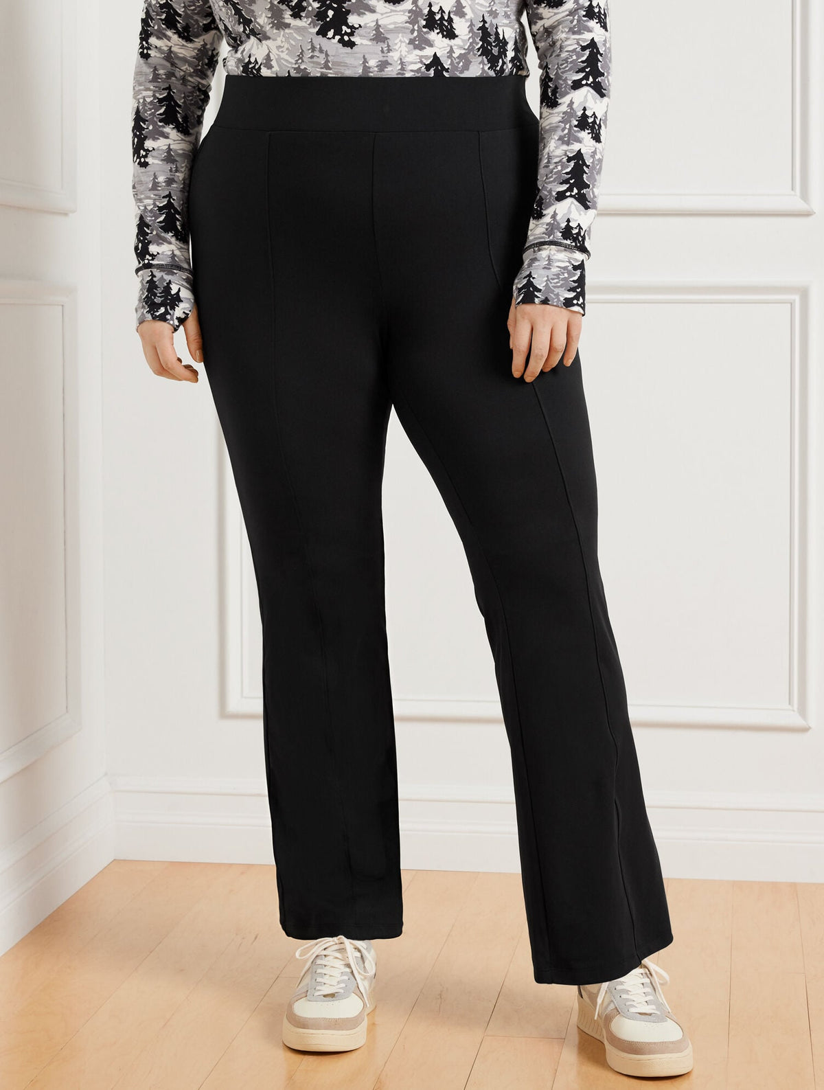 OUT & ABOUT SEAMED BOOTCUT PANTS