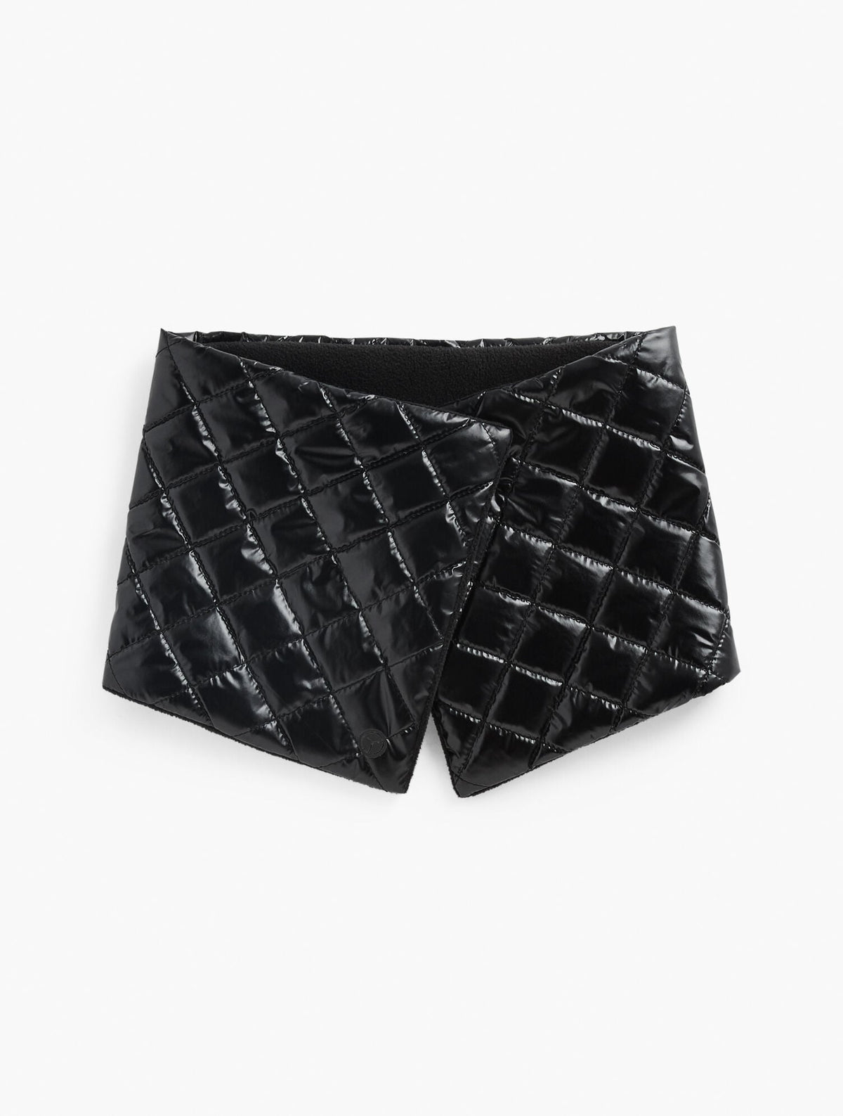 QUILTED PUFFER COLLAR SCARF
