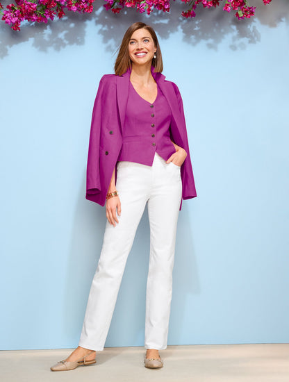 LINEN BLEND SLUB BLAZER