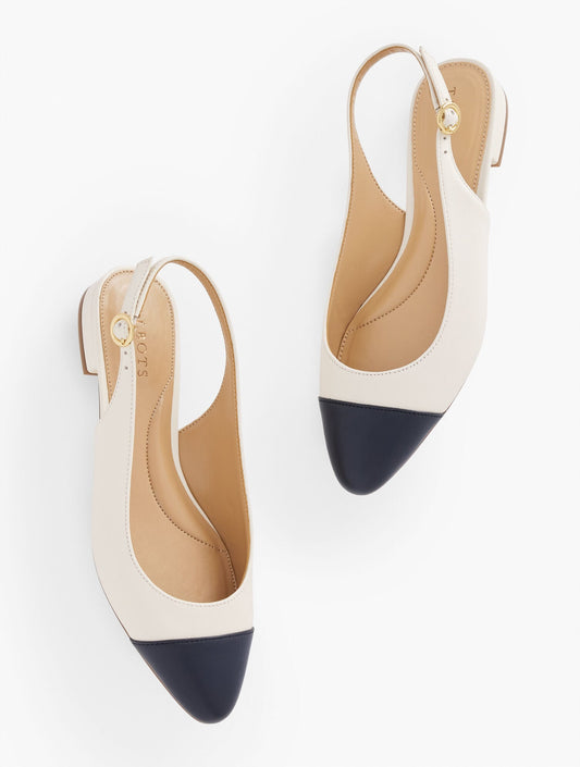 EDISON NAPPA SLINGBACK FLATS