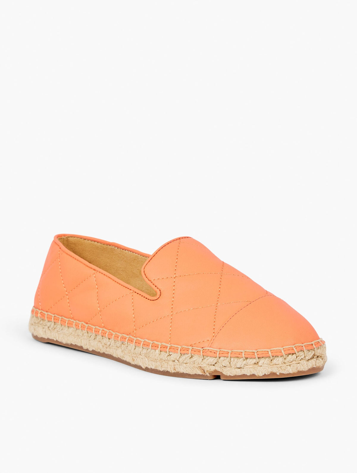 IZZY QUILTED ESPADRILLE FLATS - NAPPA LEATHER