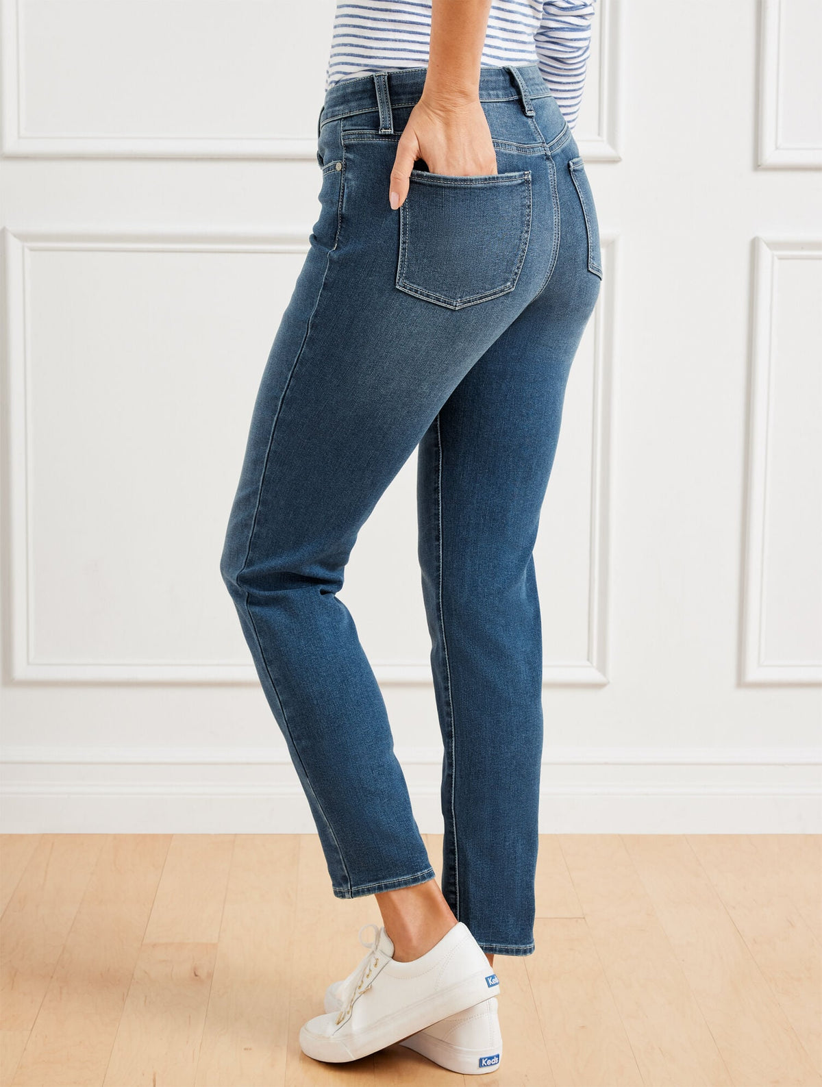 SLIM ANKLE JEANS - PALMA WASH