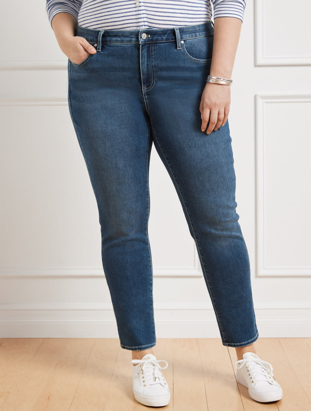 SLIM ANKLE JEANS - PALMA WASH