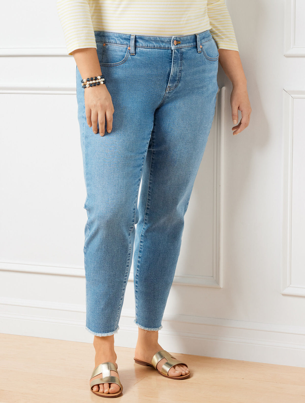 SLIM ANKLE JEANS - FLORES WASH