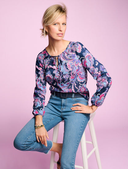 SLIM ANKLE JEANS - FLORES WASH