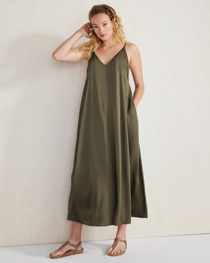 SILKY MAXI DRESS