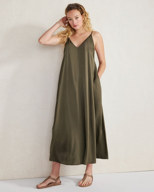 SILKY MAXI DRESS