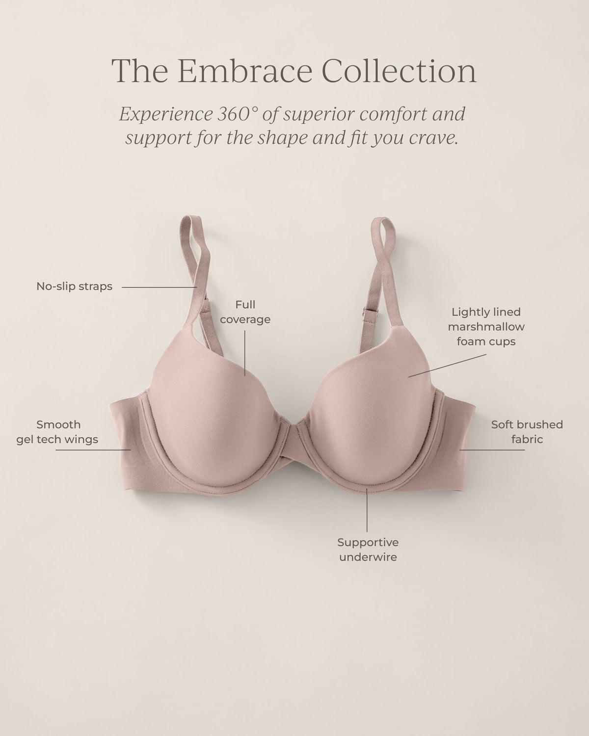 EMBRACE LIGHTLY-LINED PERFECT COVERAGE BRA