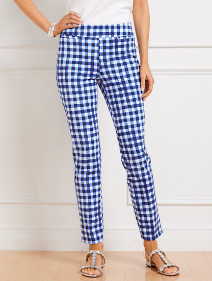 TALBOTS CHATHAM ANKLE PANTS - GINGHAM