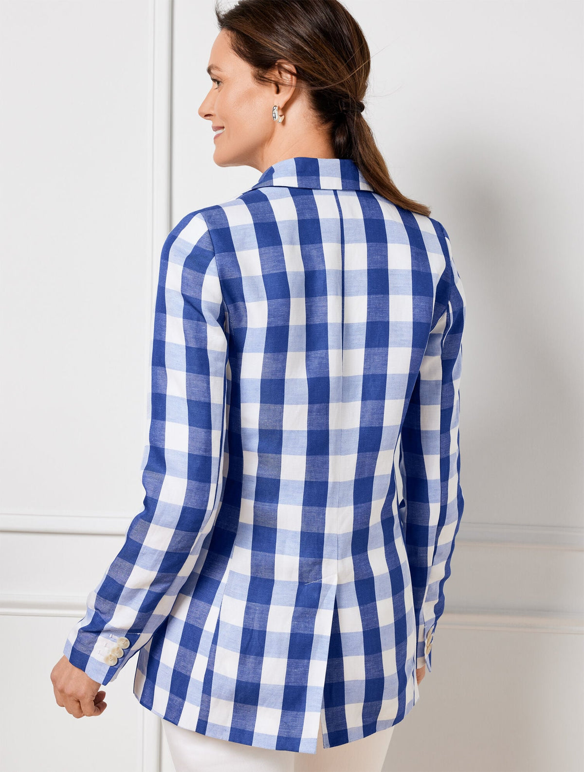 GINGHAM BLAZER