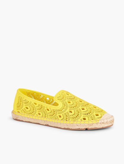 IZZY PERFORATED SCALLOP ESPADRILLE FLATS