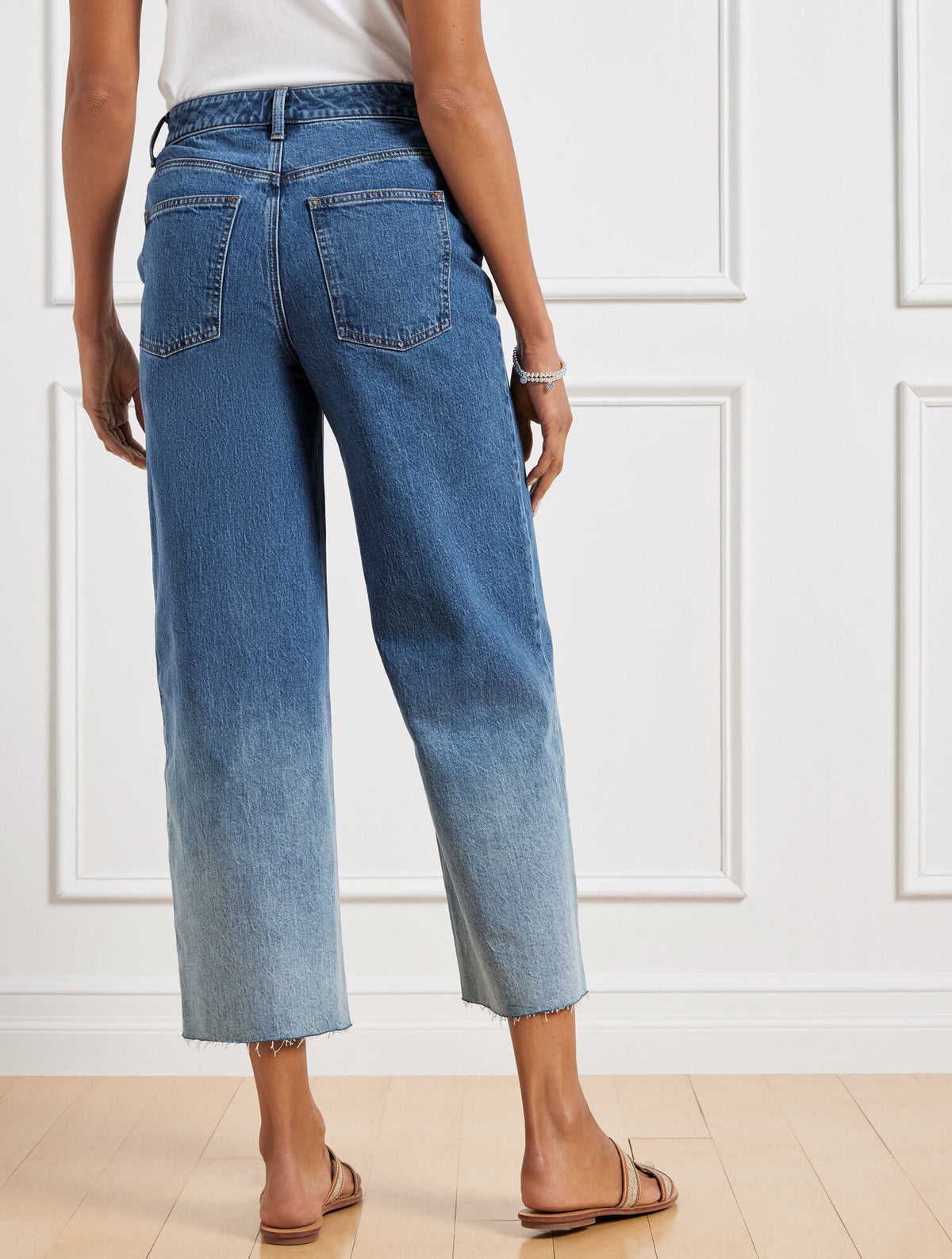 WIDE LEG CROP JEANS - HOFFMAN WASH