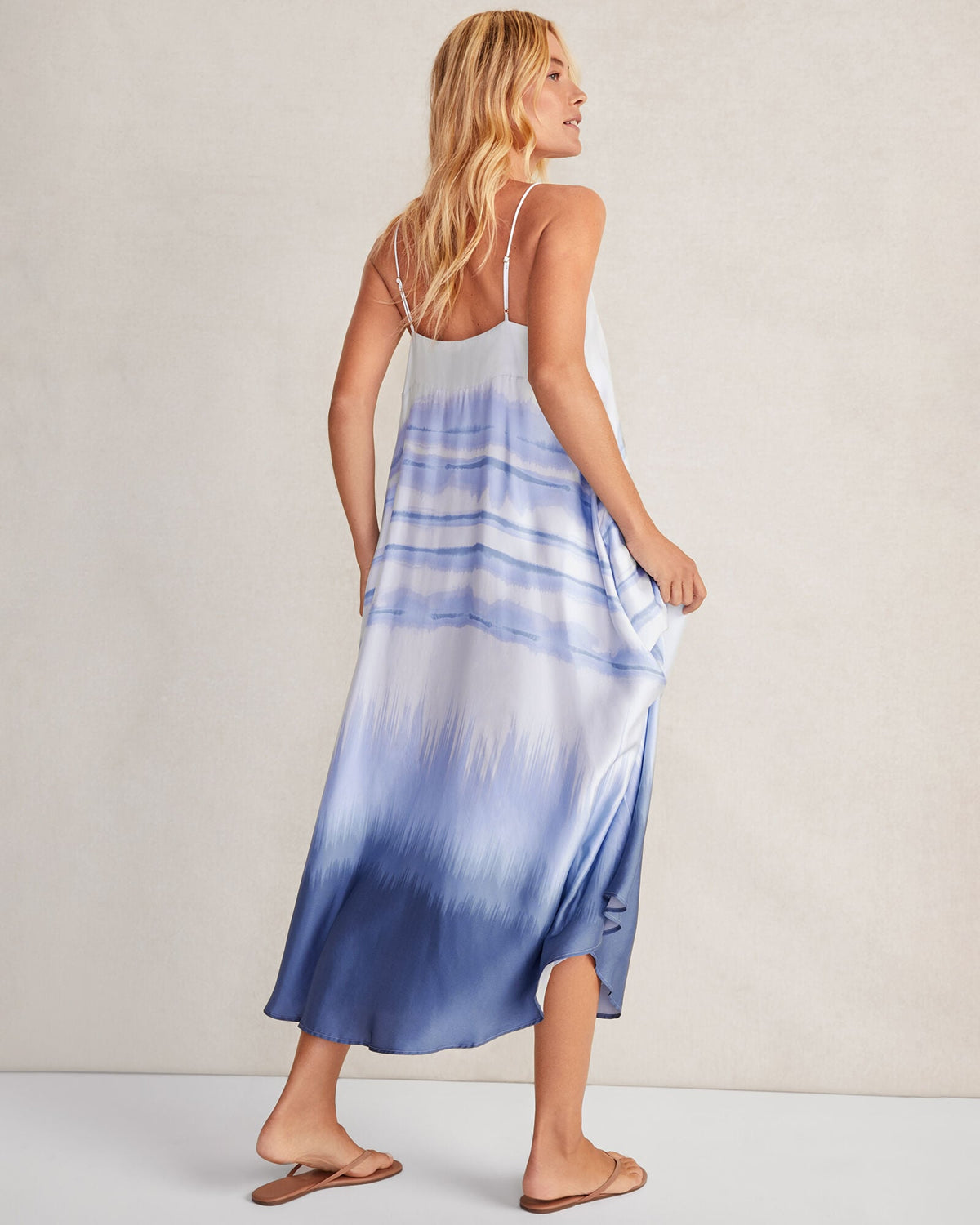 SILKY DIP DYE MAXI DRESS