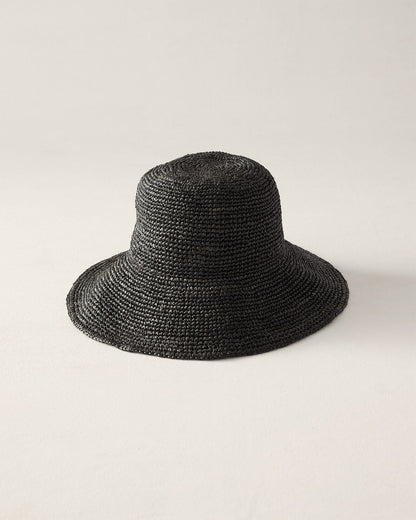 RAFFIA BUCKET HAT