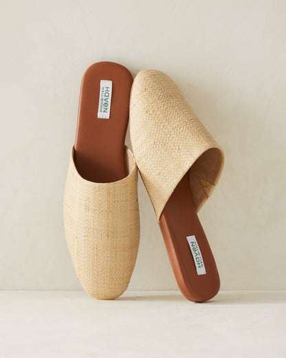 RAFFIA MULES