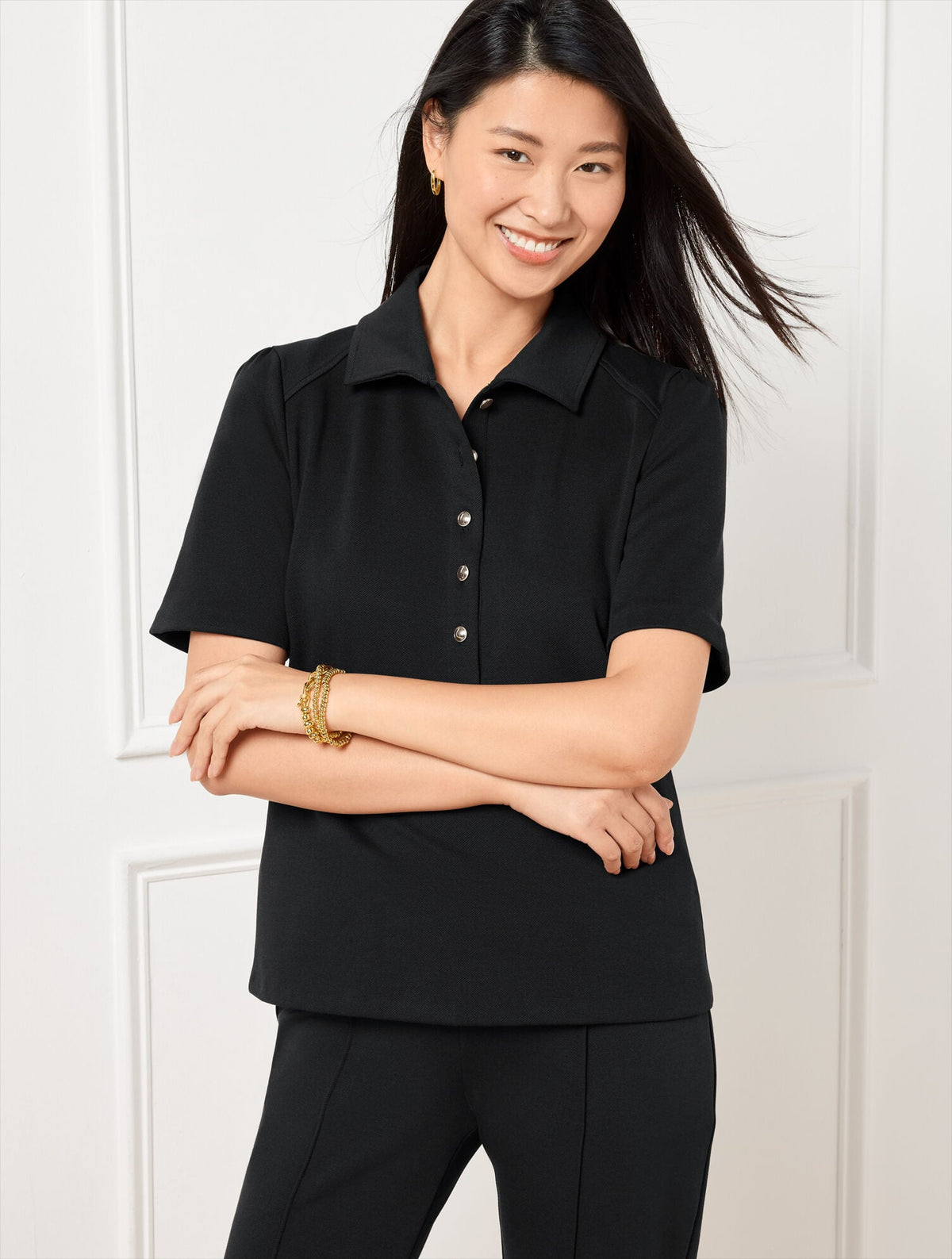 PASSPORT PONTE SHORT SLEEVE POLO