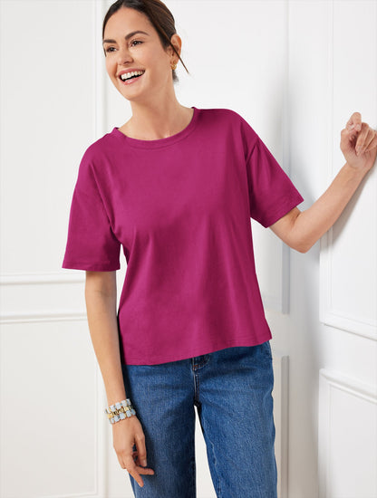 BOXY CREWNECK TEE