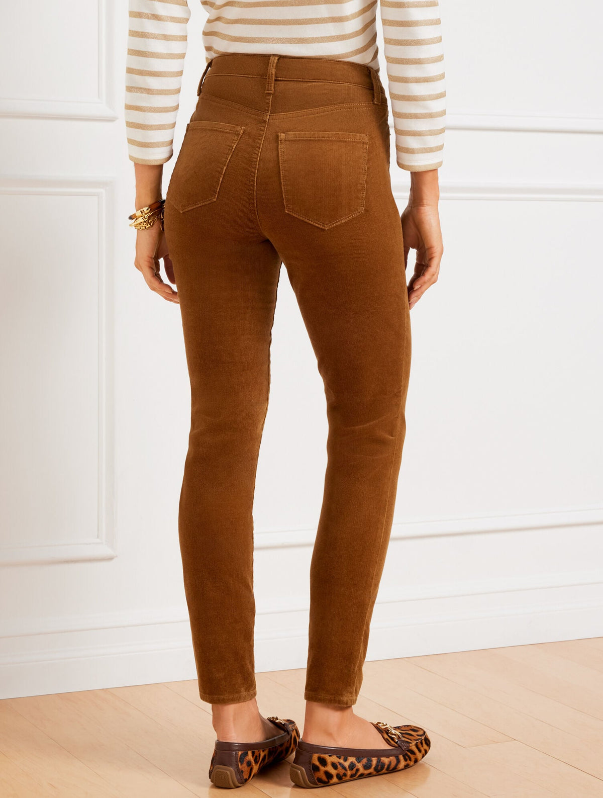 STRETCH CORDUROY LEGGINGS - SOLIDS