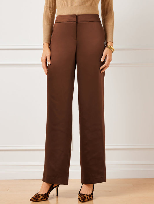 SATIN WIDE LEG PANTS