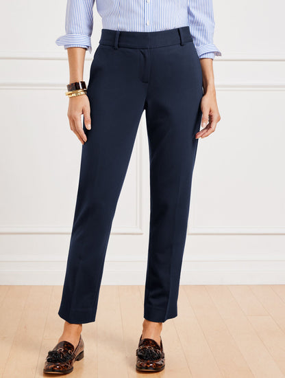 TALBOTS HAMPSHIRE STRAIGHT ANKLE PANTS - PONTE