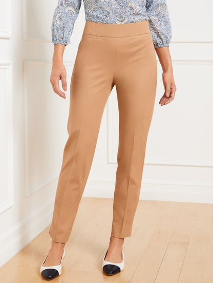 TALBOTS CHATHAM SLIM LEG ANKLE PANTS - CURVY FIT