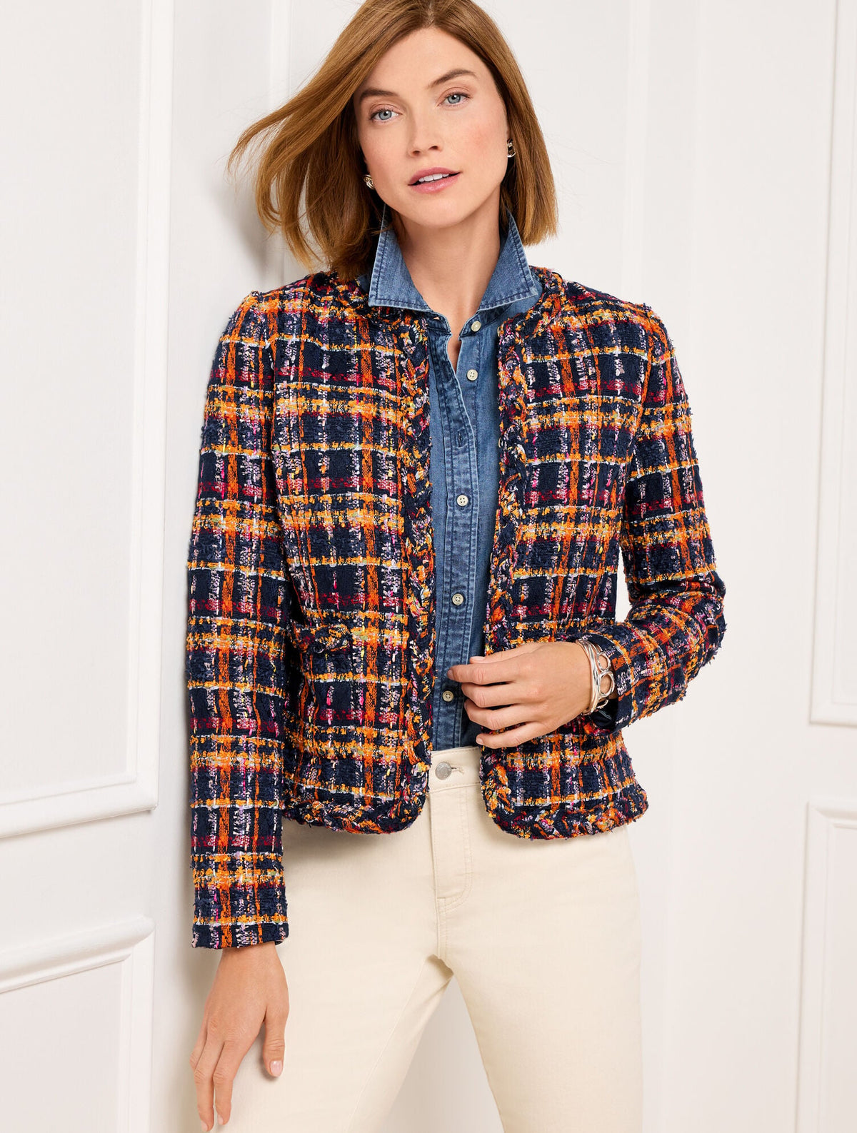 TWEED JACKET - SUNFLOWER PLAID