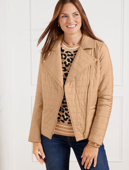 QUILTED MOTO JACKET