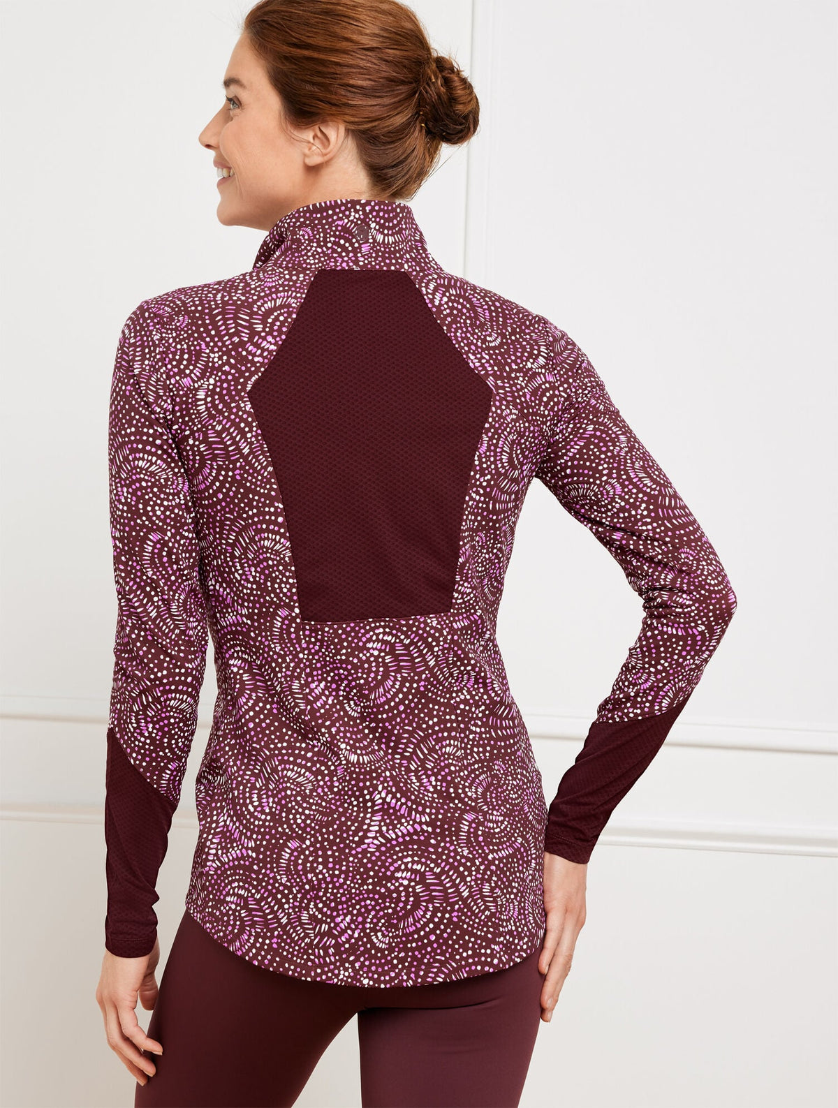 PERFORMANCE INTERLOCK HALF-ZIP PULLOVER - STENCILED FANS