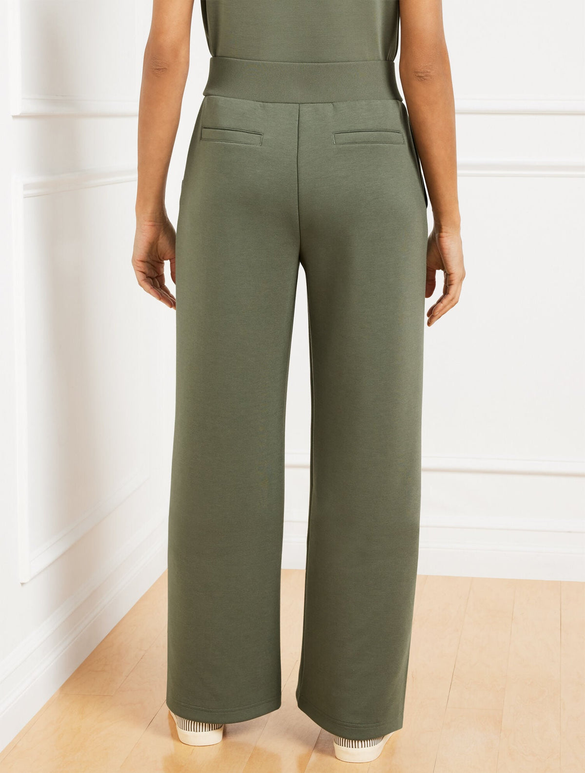 AIRKNIT STRETCH WIDE LEG PANTS