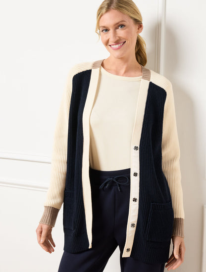 COLORBLOCK CARDIGAN