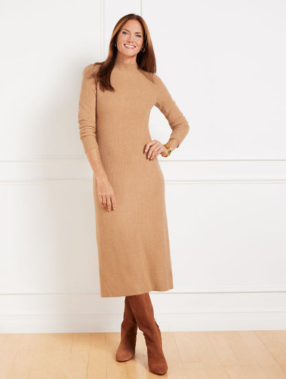 MOCKNECK SWEATER DRESS