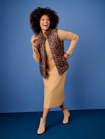 MOCKNECK SWEATER DRESS