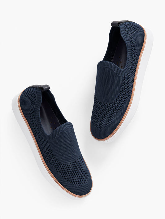 BRITTANY SLIP ON KNIT SNEAKERS