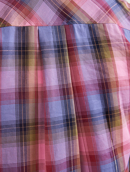 METALLIC MODERN CLASSIC SHIRT - ENCHANTED PLAID