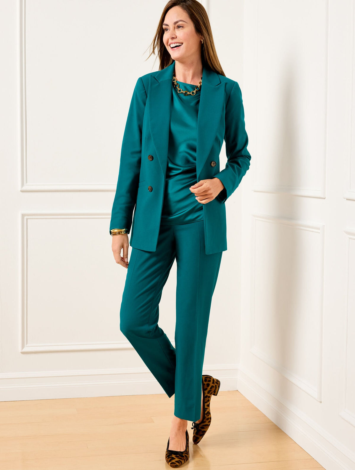 CITY TWILL OPEN FRONT BLAZER
