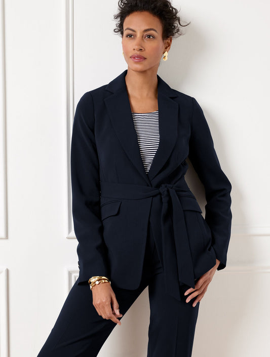 EASY TRAVEL TIE WAIST BLAZER