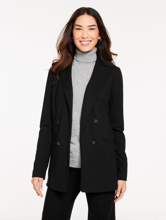 LUXE PONTE NO CLOSE BLAZER
