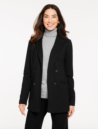 LUXE PONTE NO CLOSE BLAZER