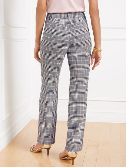 LAKE GLEN PLAID STRAIGHT LEG PANTS
